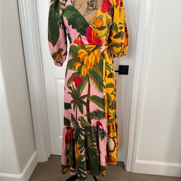 FARM Rio Pink and Yellow Tropical Midi Dress

New with tags - Picture 1 of 3